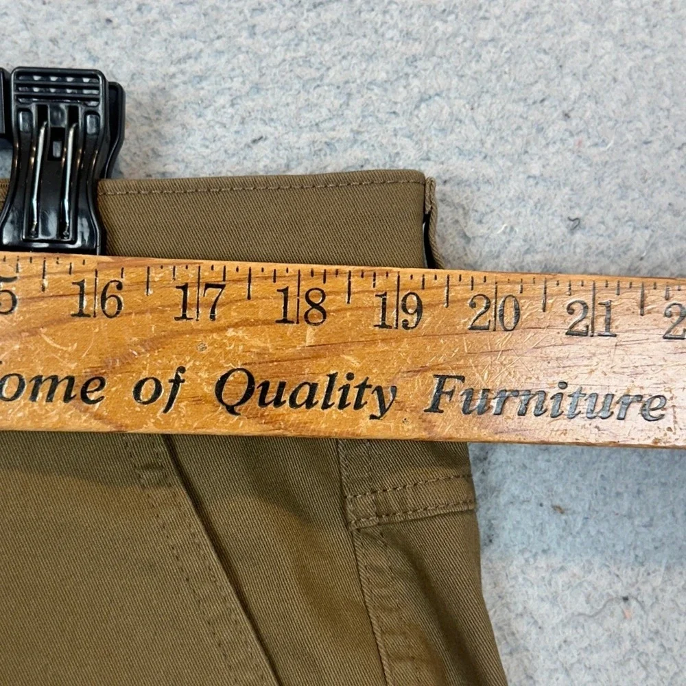 NEW Weatherproof Commuter Pants Mens 38X30 Brown Chino Flex Waist Stretch Casual